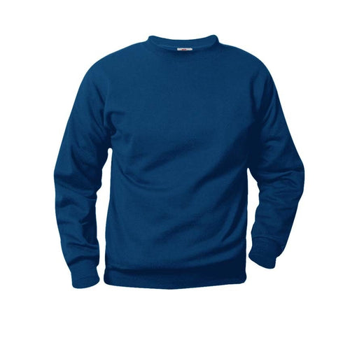 Navy Crewneck Sweatshirt (PE) with printed Merit School Logo